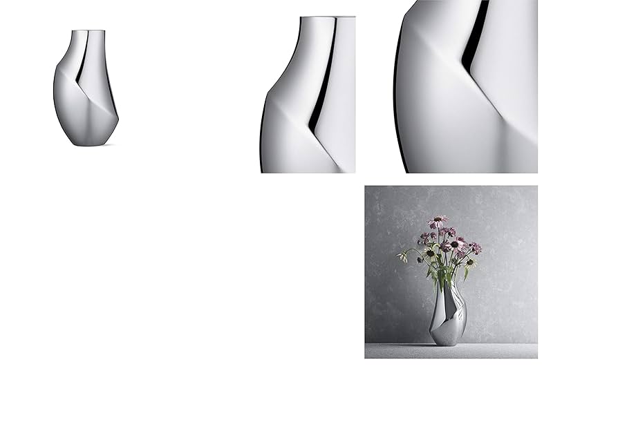 Amazon.co.jp: Georg Jensen 花瓶 フラワーベース 高さ約23cm
