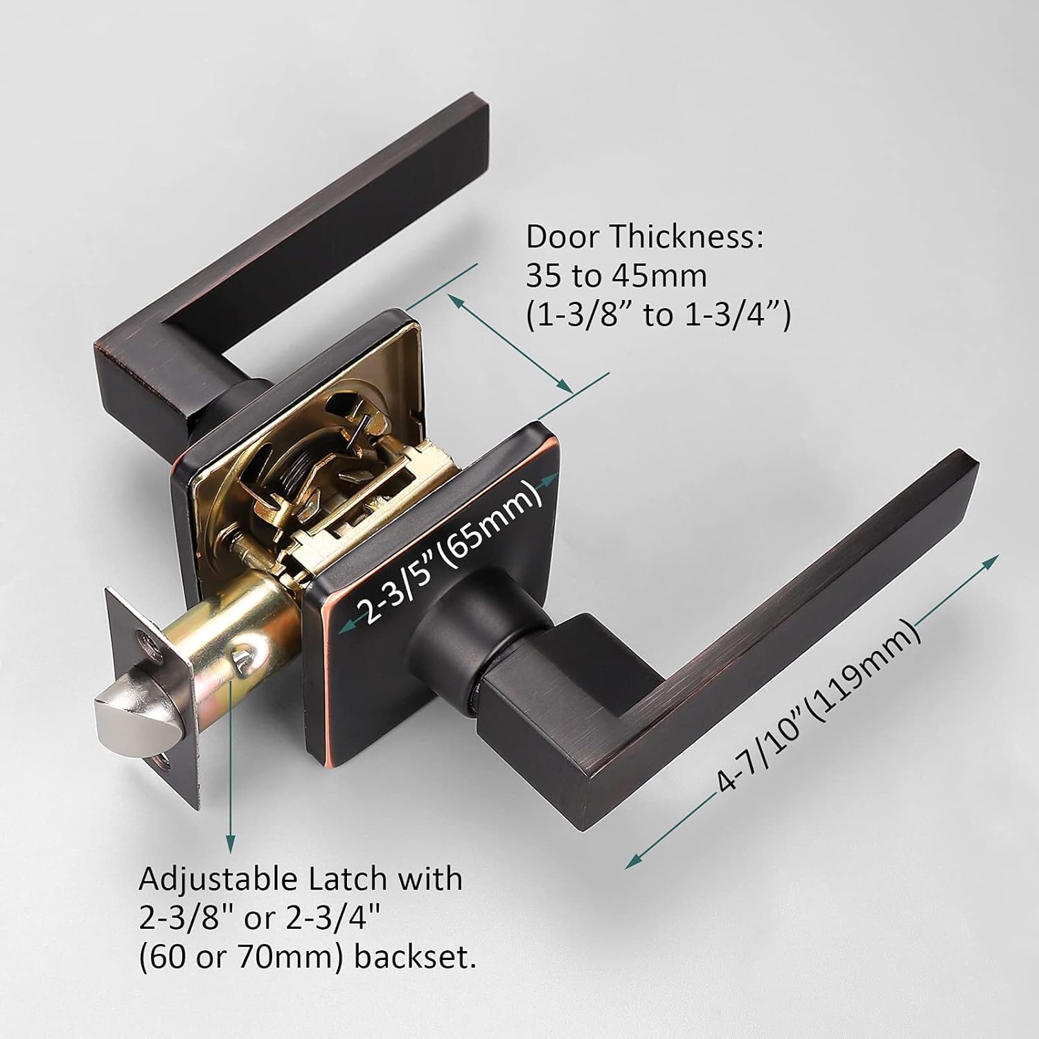 Blасk Frіdау Sаlе 2022 GOBEKOR 5 Pack Interior Door Handles Oil Rubbed Bronze Passage Door Lever Handles Closet Door Handles with Lock Bronze Door Handles Buу 2 gеt 3 GOBEKOR 5 Pack Interior Door Handles Oil Rubbed Bronze Passage Door Lever Handles Closet Door Handles with Lock Bronze Door Handles