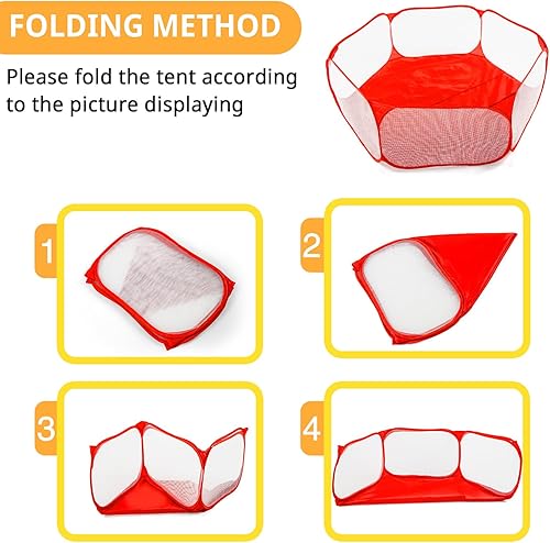 Vista 33 de STARBOLO Tienda de campaña para niños con pelotas, plegable para niños pequeños, piscina de pelotas, valla de gateo para interiores y exteriores