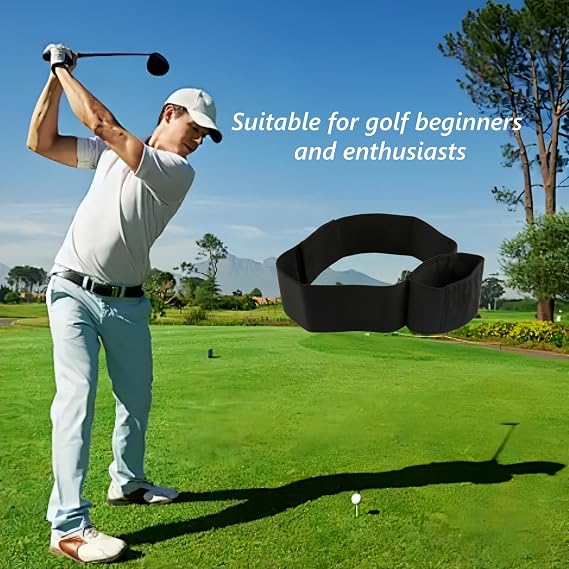 Nebulith Slider Golf Training Aid, Adjustable Swing Correcting Arm Band, Elastic Golfs Swing Training Aid Band, Golf Swing Trainer for Beginners, Golf Wrist Training Aid, Improve Swings Stability