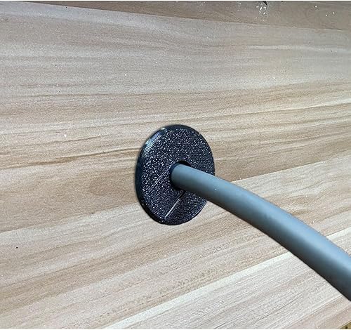 Miniatura 6 de FANRTE Cable de pared de 34 pulgadas para ojal de cable Ethernet Starlink, 2 bujes de pared a presión para cable de antena satélite Starlink