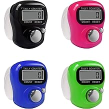 Electronic Finger Counter,5 Digit LCD Electronic Digital Display Finger Hand Tally Counter Counting for Golf,Goods Counting,Lap &amp; Knitting