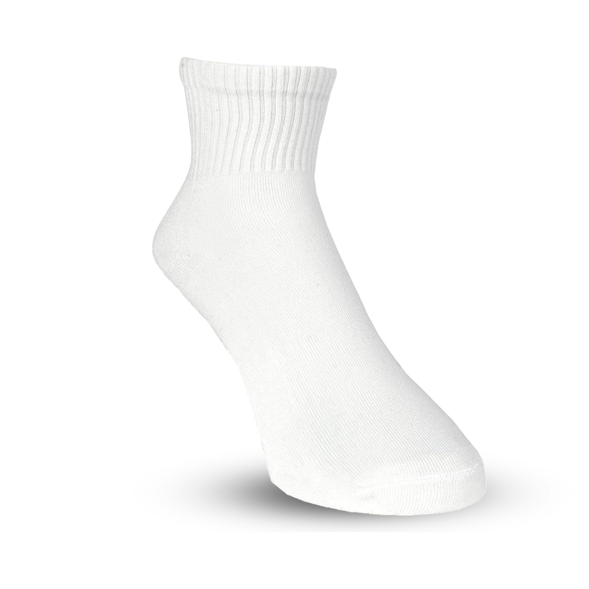 Full Length Full Terry Socks for Men & Women | Cushioned Sports & Casual Socks | Soft Breathable Cotton Blend | All-Day Comfort | Unisex (1, White)-image-43