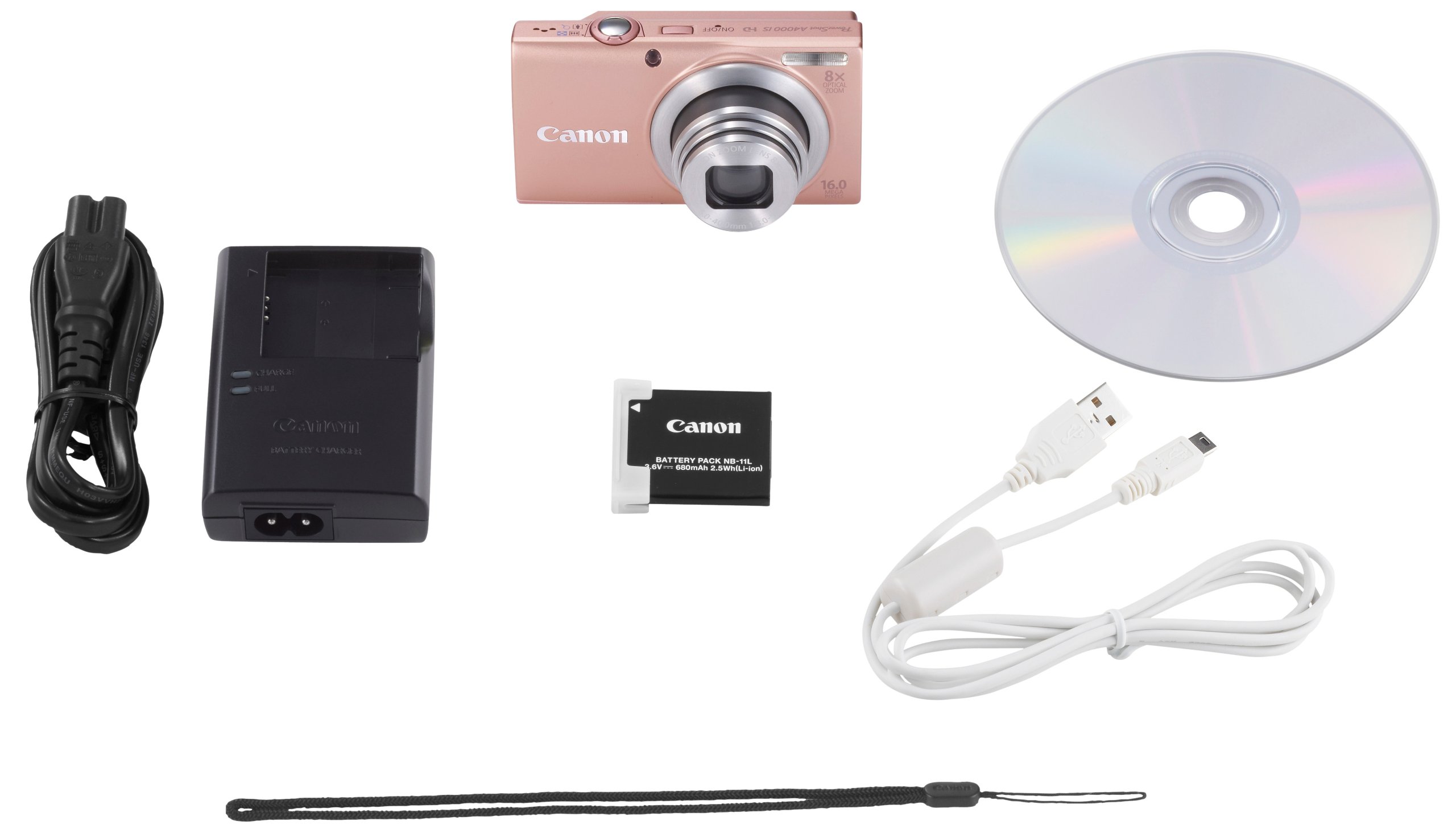 Canon PowerShot A4000 IS Digitalkamera (16 MP, 8-fach opt. Zoom, 7