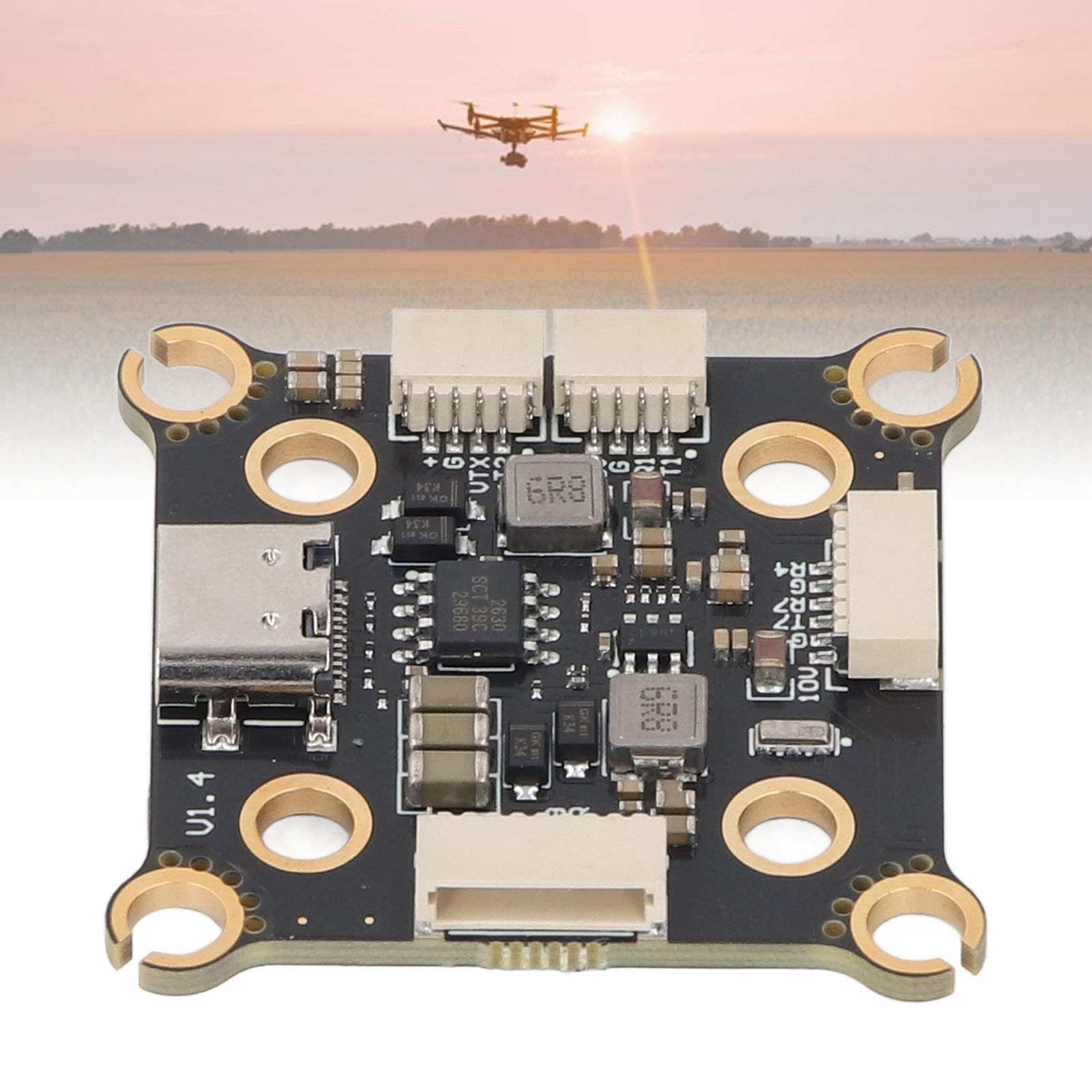 Yctze Contrôleur avancé pour Drone H743 MPU6000 4-8S avec Double BEC, Idéal pour les Courses X8 FPV et la Photographie Aérienne
