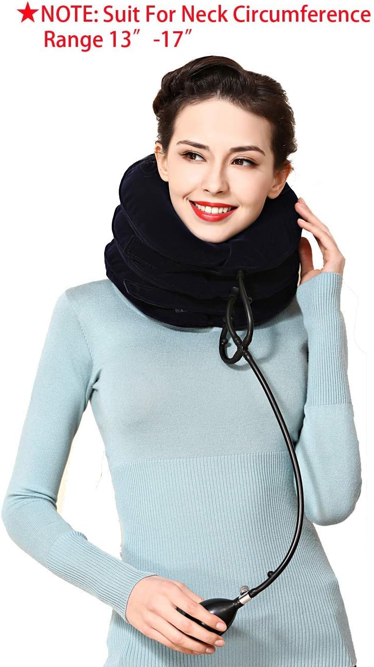 Cervical Neck Traction Device,Effective and Instant Relief for Chronic Neck & Shoulder & Head Pain, More Effective Tension and Comfortable Without Choking