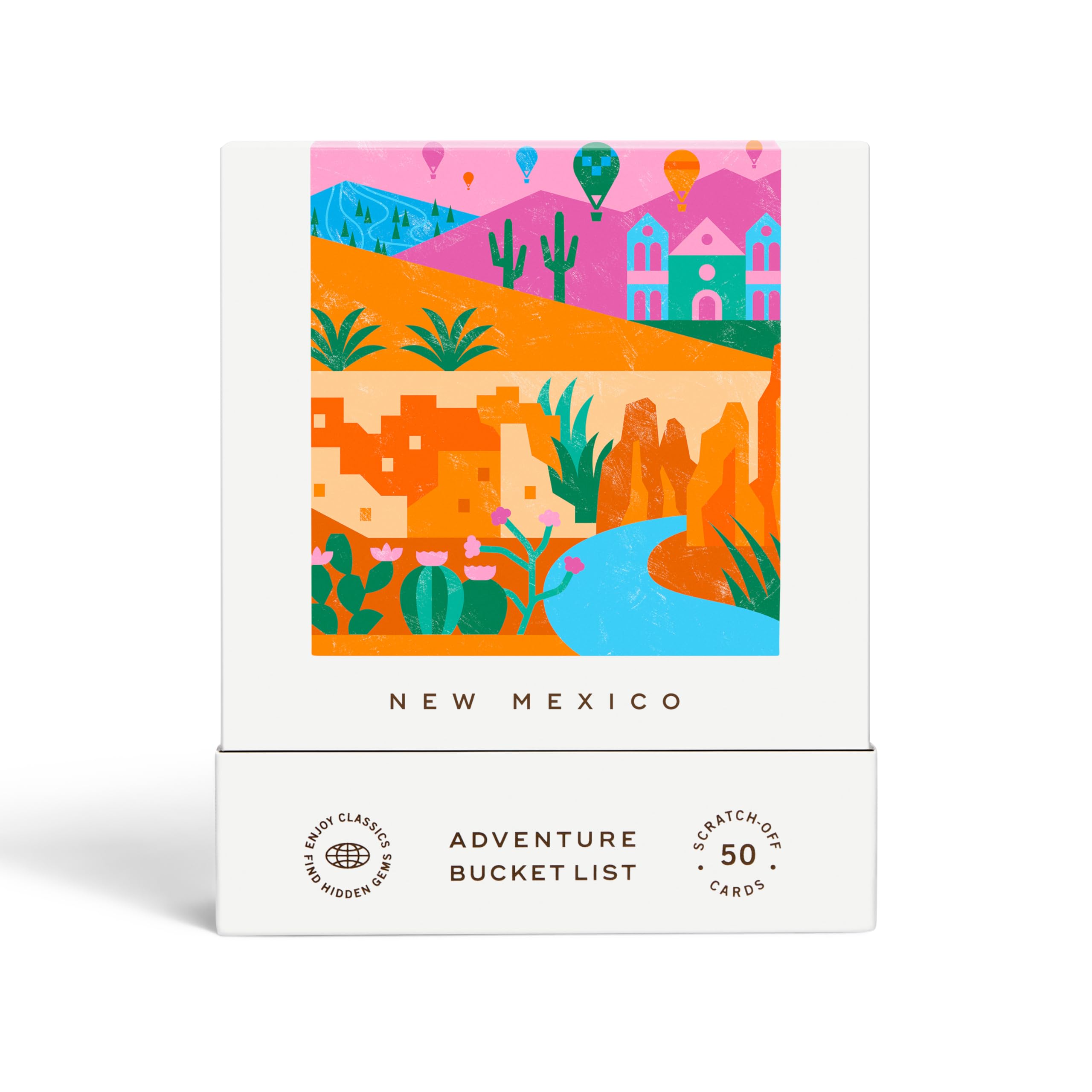 New Mexico Adventure Bucket List: 50 Scratch-Off Cards for Outdoor Activities, Tourist Attractions, and Road Trips - Perfect Travel Gift and Guide for