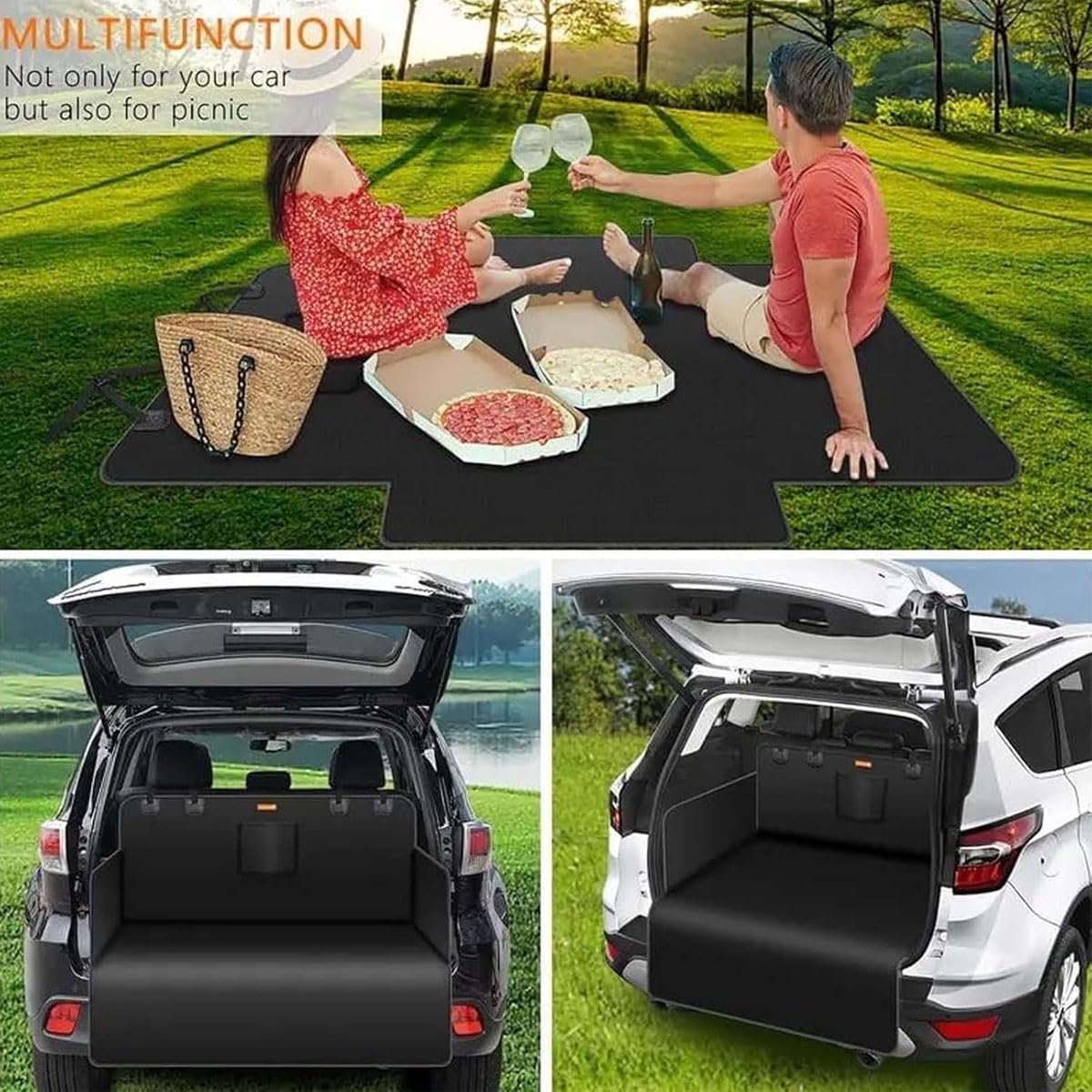Generico Telo Auto per Cani per Mercedes Benz GLA, Telo Bagagliaio Auto per Cani, Tessuto Oxford, Antiscivolo, Impermeabile, Resistente a Graffi e Strappi Bbj47