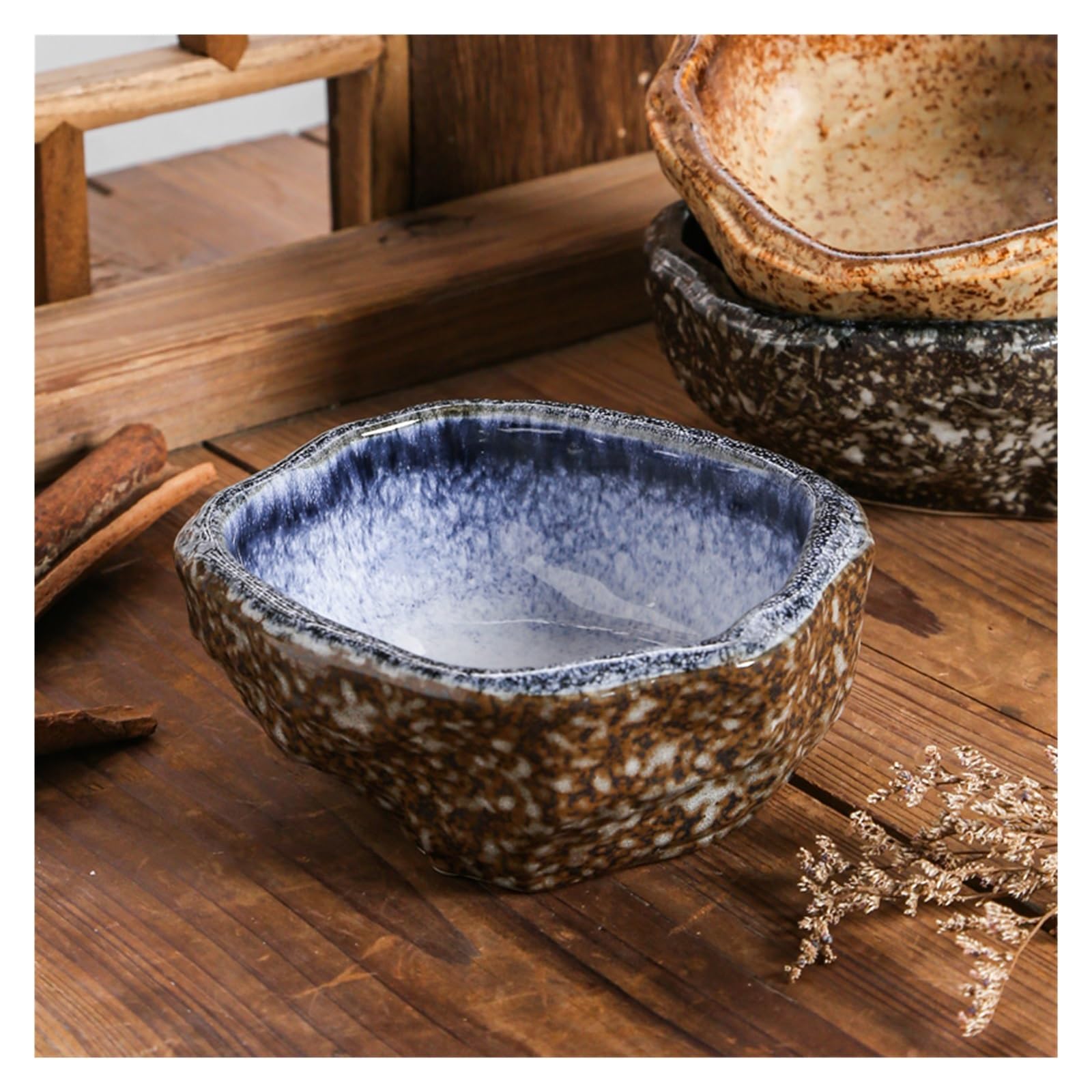 Plato para Aperitivos, recipientes para Aperitivos, Estilo Retro, para Restaurante, Cuenco de cerámica Creativo, Cuenco para ensaladas, Frutas, Cuenco para Post(C)