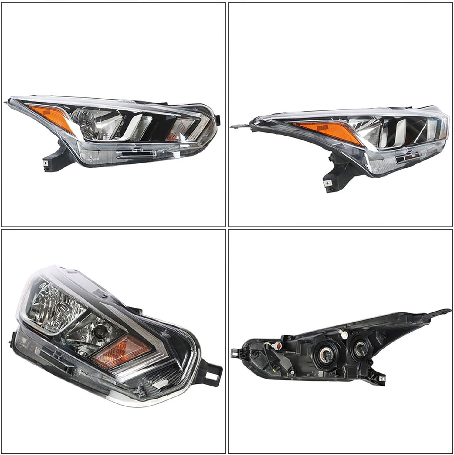 Halogen Passenger Side Headlight Assembly Replacement for 2020 2021 Versa Headlamp Assembly