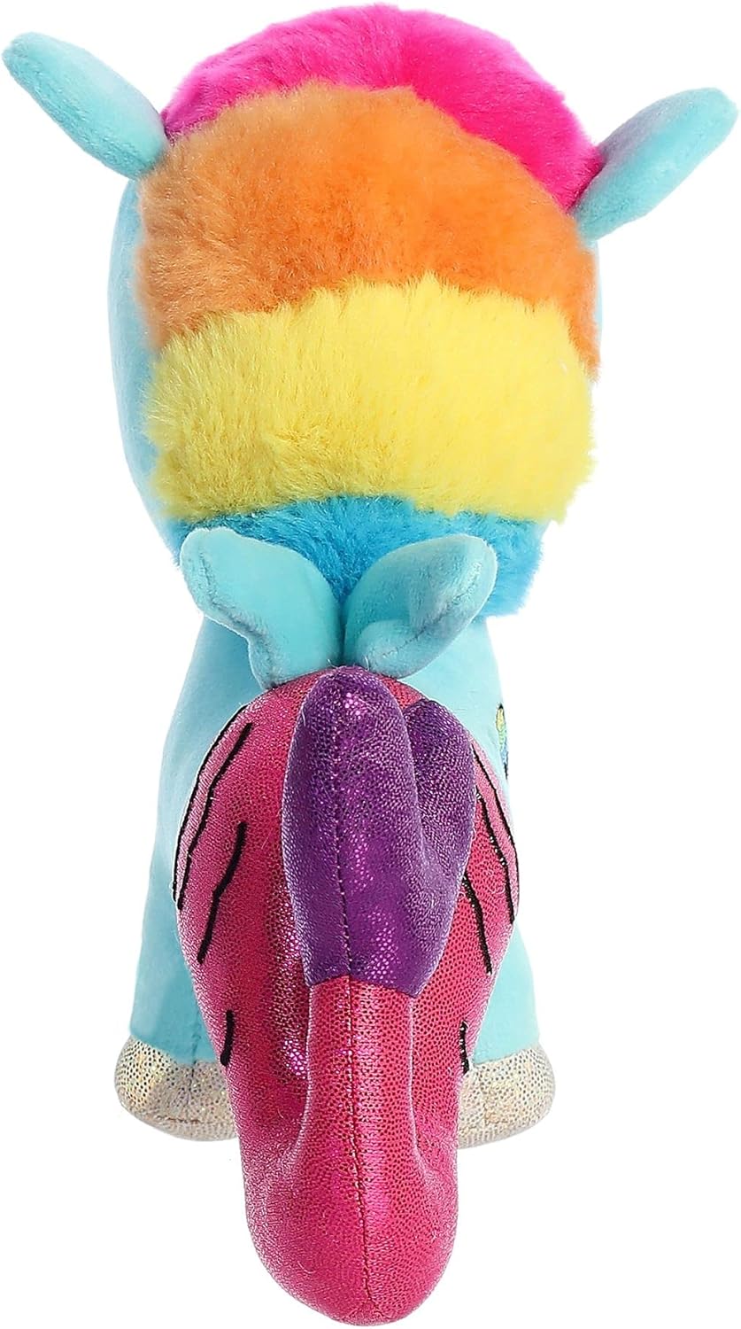 Aurora® Enchanting ©Tokidoki Aquamarina Stuffed Animal - Decorative Plush with Colorful Design - Ideal Gift for Adults and Kids - Blue 8.5 Inches