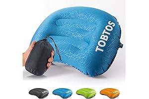 TOBTOS Inflatable Lumbar Pillow for Enhanced Comfort and Support During Camping