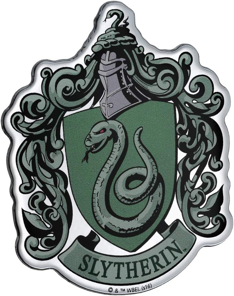 Harry Potter Domed Chrome Car Decal - Slytherin Crest