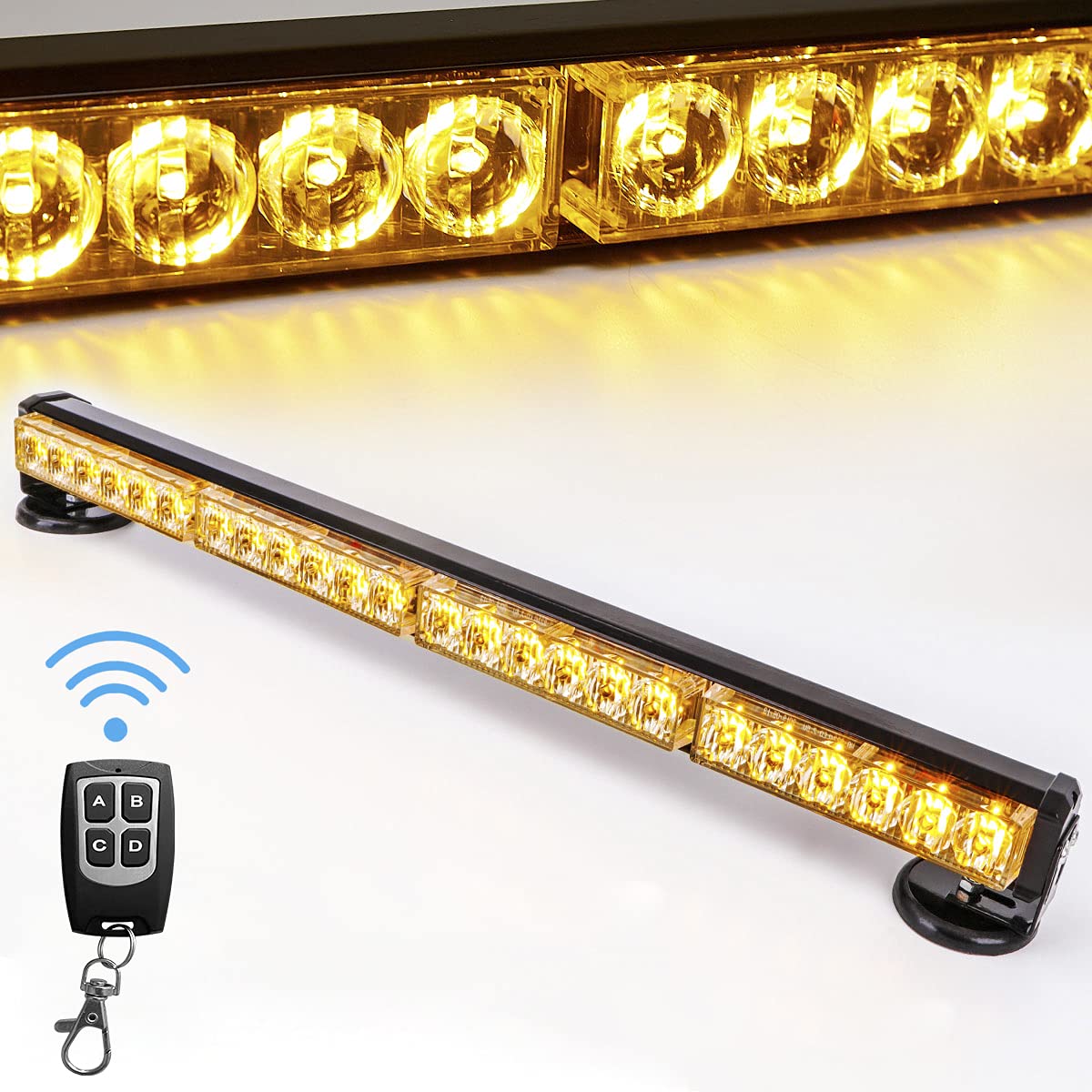 Buy LEJX 24” Amber Wireless Traffic Advisor Emergency Lights Bar