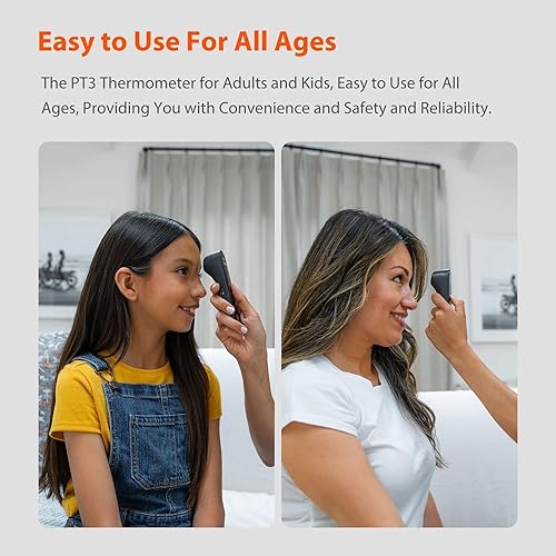 Miniatura 6 de iHealth Termómetro digital de frente sin contacto para adultos, bebés, niños, apto para FSA HSA, 3 sensores ultra sensibles, retroalimentación de