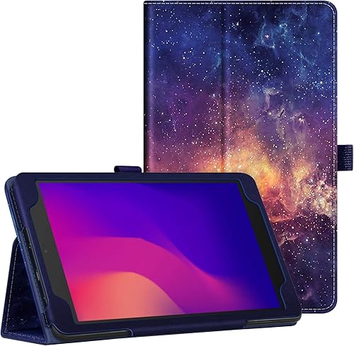 Miniatura 1 de Fintie Funda tipo folio para tablet Alcatel Joy Tab 2 de 8 pulgadas 2020 (modelo 9032Z), funda protectora de piel sintética con soporte para