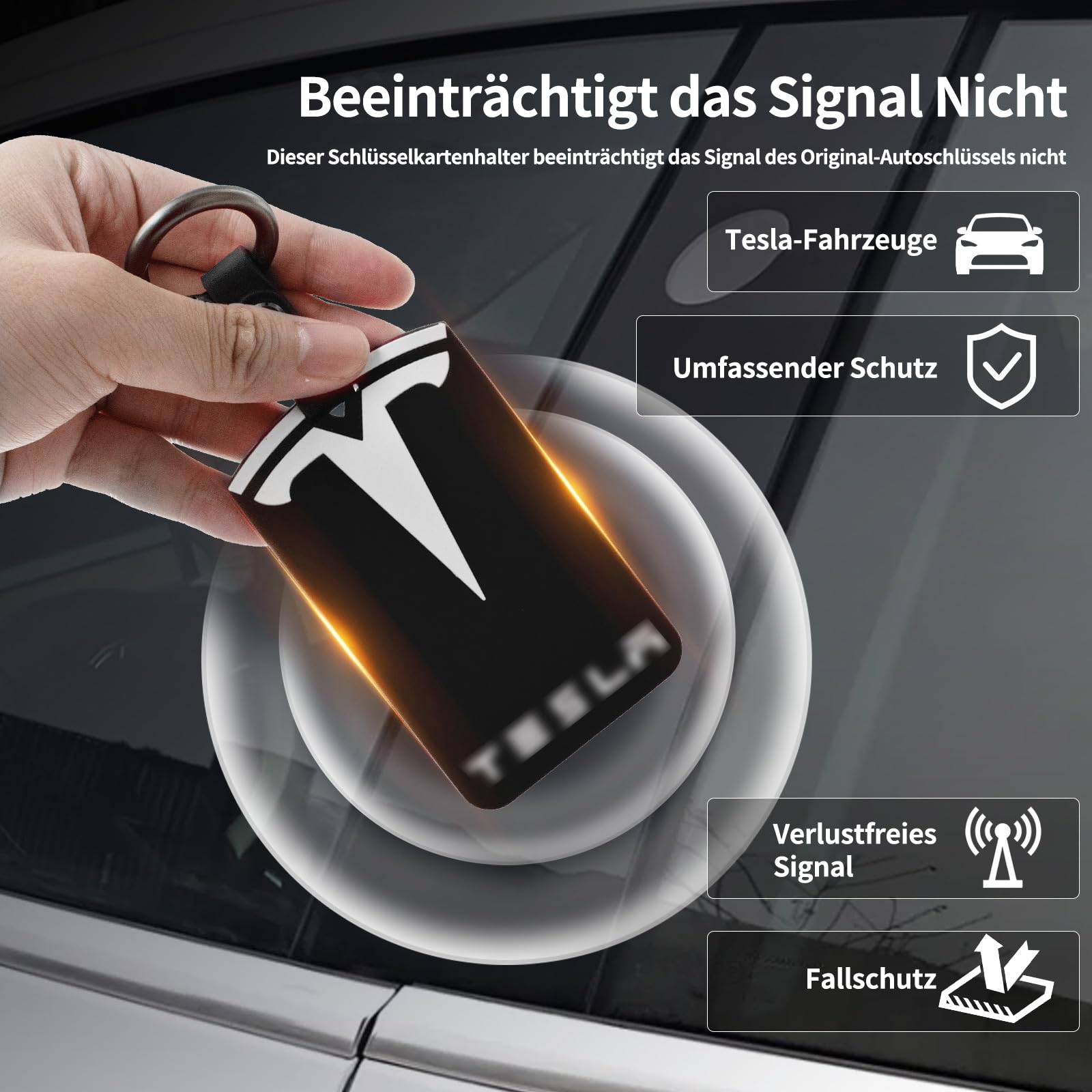 Porte-cartes pour Tesla Model S/3/X/Y - En silicone - Accessoire Tesla - 5