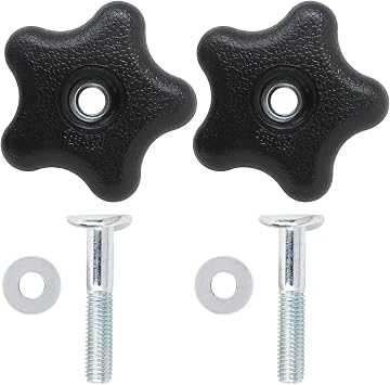 117-5976 Handle Knob Kit with 107-3844 Washer and 92-2260 Bolt Replacement for Toro 78574 48in E-Z Vac Blower and Drive Kit, 2016 and After Grandstand Mower