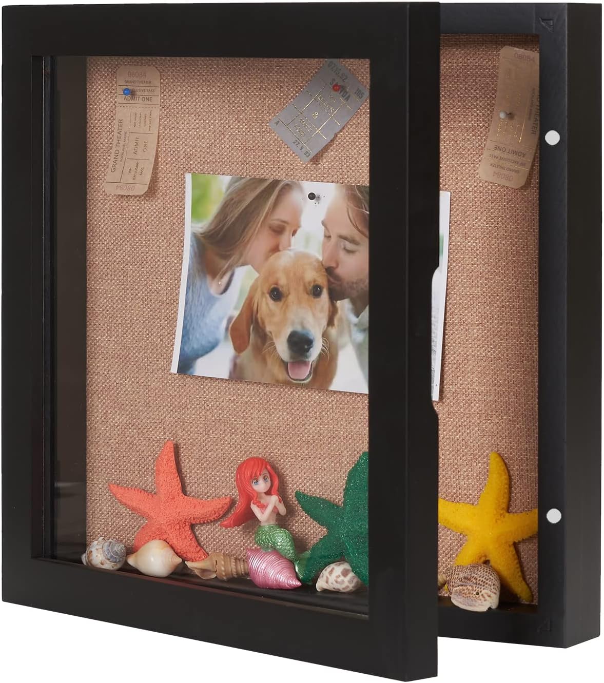 BECTSBEFF Square Shadow Box 12x12, Open Door Shadow Boxes