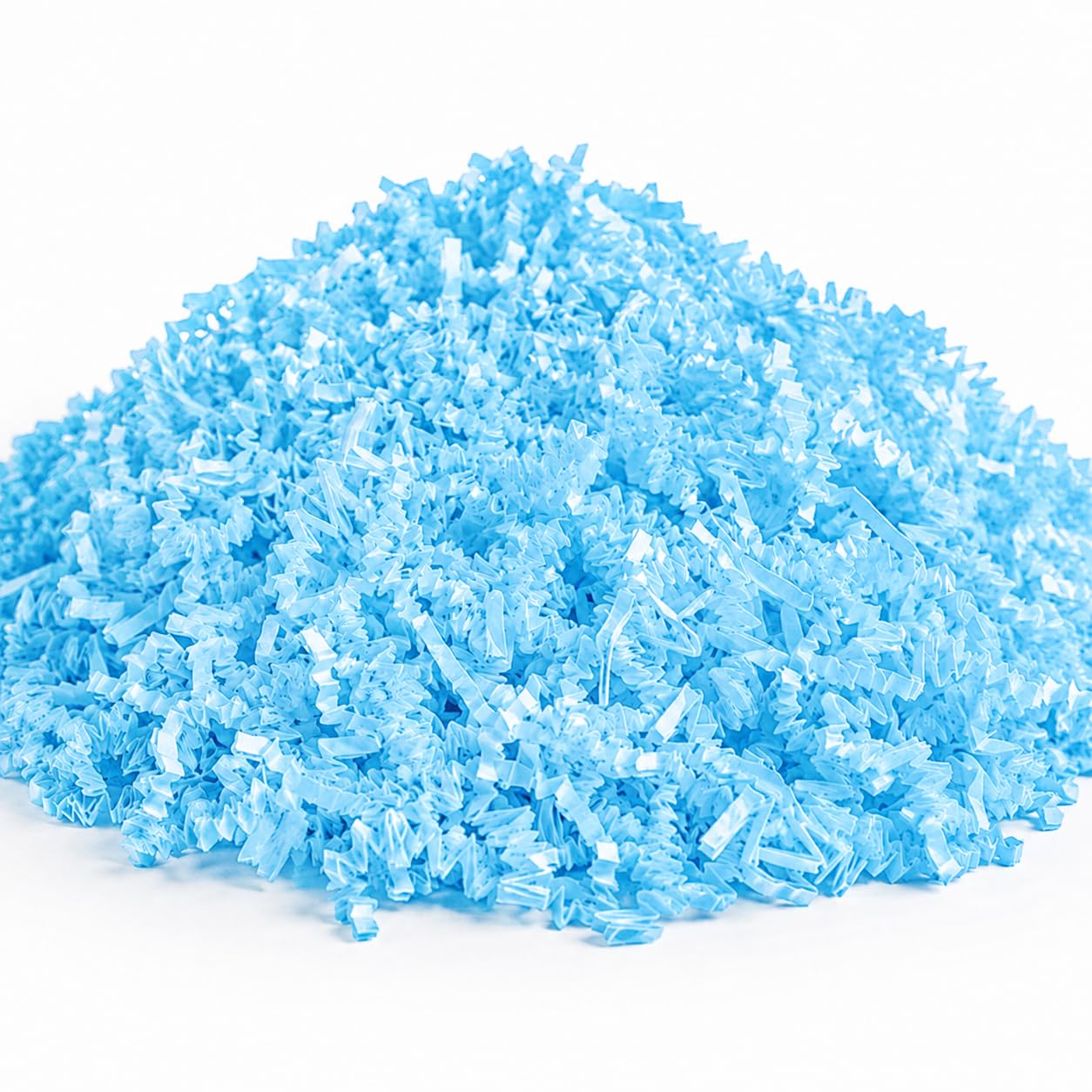Paper Shred Crinkle Cut Decorative Filler by Glownary – Paper, Blue, Model 442cc10lblu