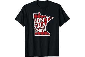 Minnesota Don't Cha Know Buffalo Plaid Flannel Shirt.