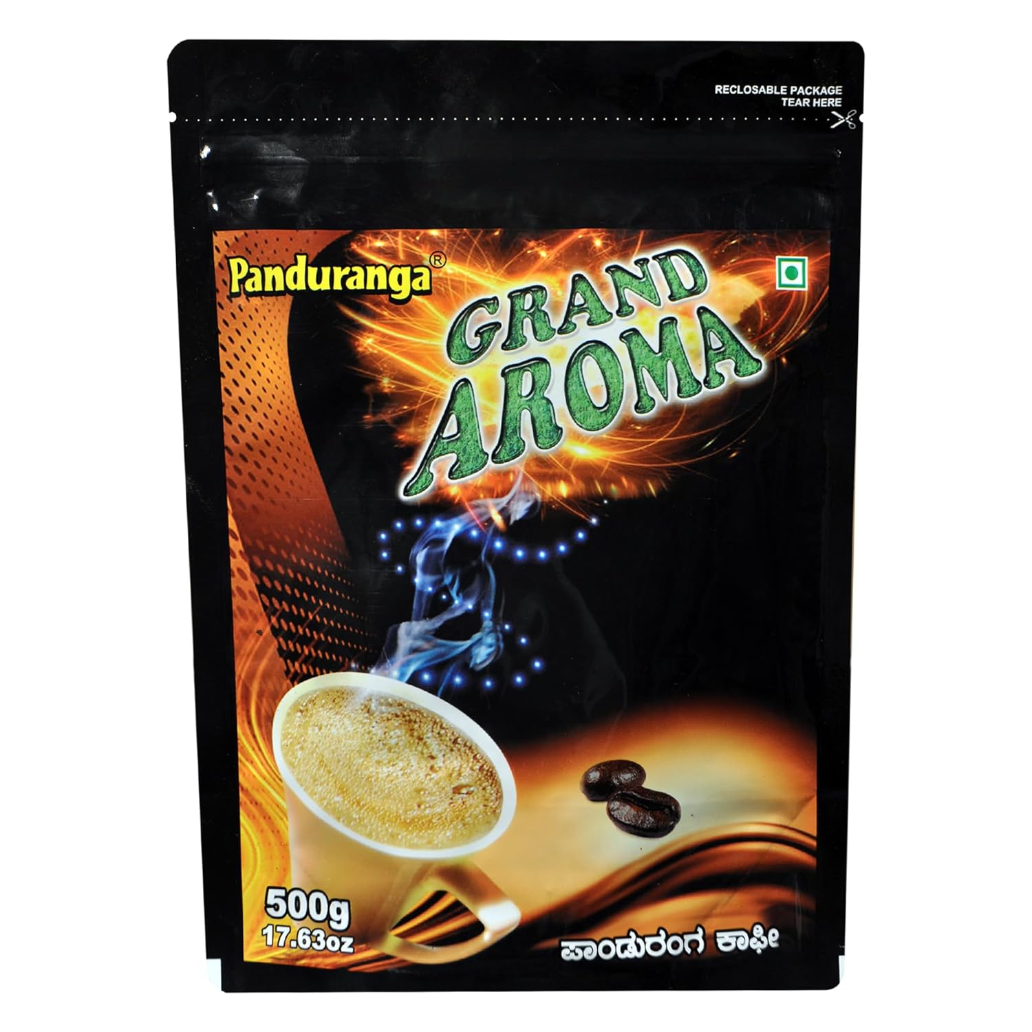 Panduranga Coffee Grand Aroma 500g + Panduranga Coffee Aroma Gold 500g | Authentic South Indian Filter Coffee Blend | Medium Roast