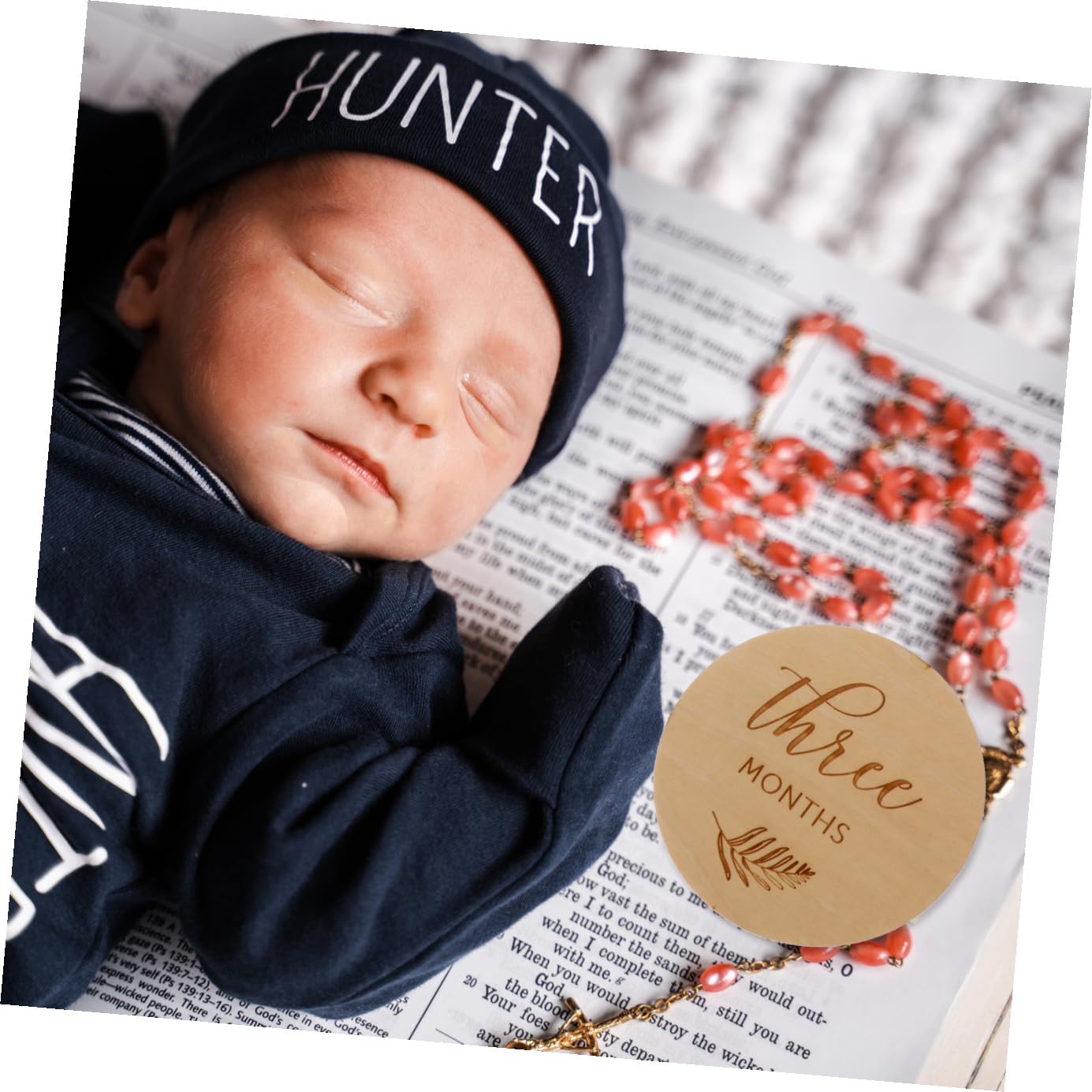 Wooden Monthly Cards Double-Sided Growth Discs Photo Props Newborn Progress Markers 12pcs Set for Newborn Photography and Shower