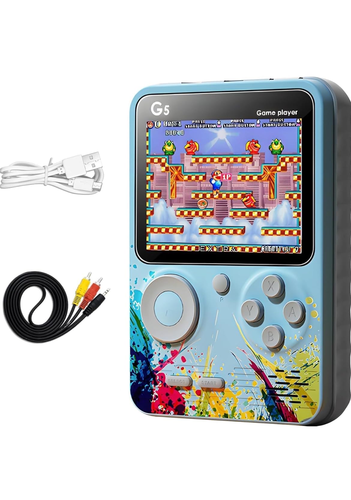 WBD G5 Video Game for Kids, 500 in 1 Retro Game Box with 1 Player Gamepad, Handheld Classical Game Box Can Play On TV, 500 Games Like Contra, Tank, Bomber Man Etc. (Multicolour) (B0DGB1BCB2) Amazon Price History, Amazon Price Tracker