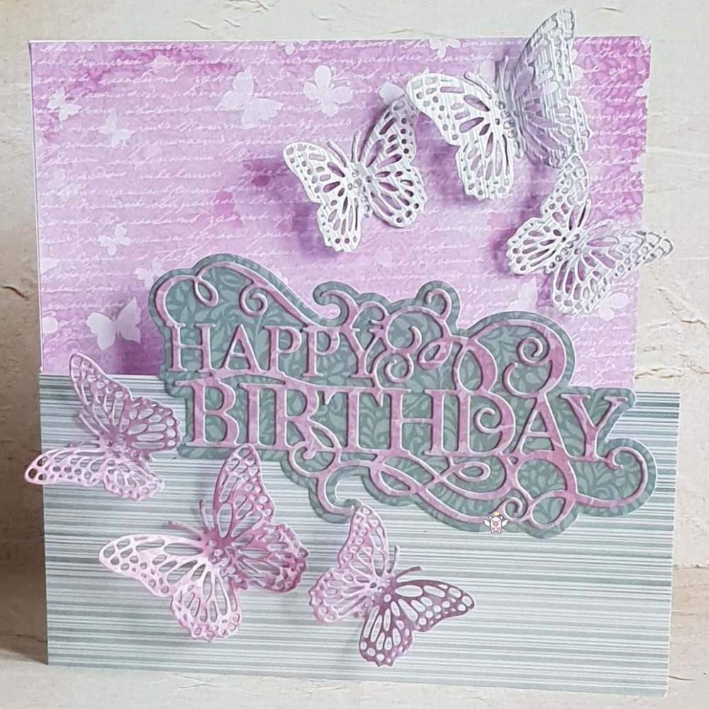Briartw Fustelle Metalliche Rettangolari Con Cuciture Sottili – Per Scrapbooking E Biglietti Fai Da Te - 2