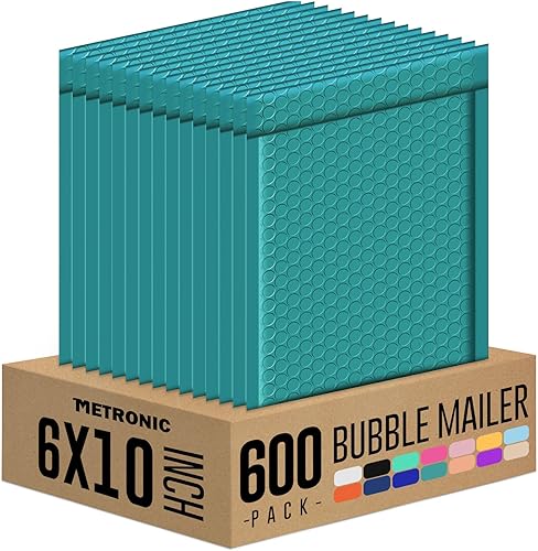 Miniatura 9 de METRONIC Sobres de burbujas de 6 x 10 pulgadas, 100 unidades, color rosa claro, sobres acolchados impermeables con autosellado, sobres acolchados de