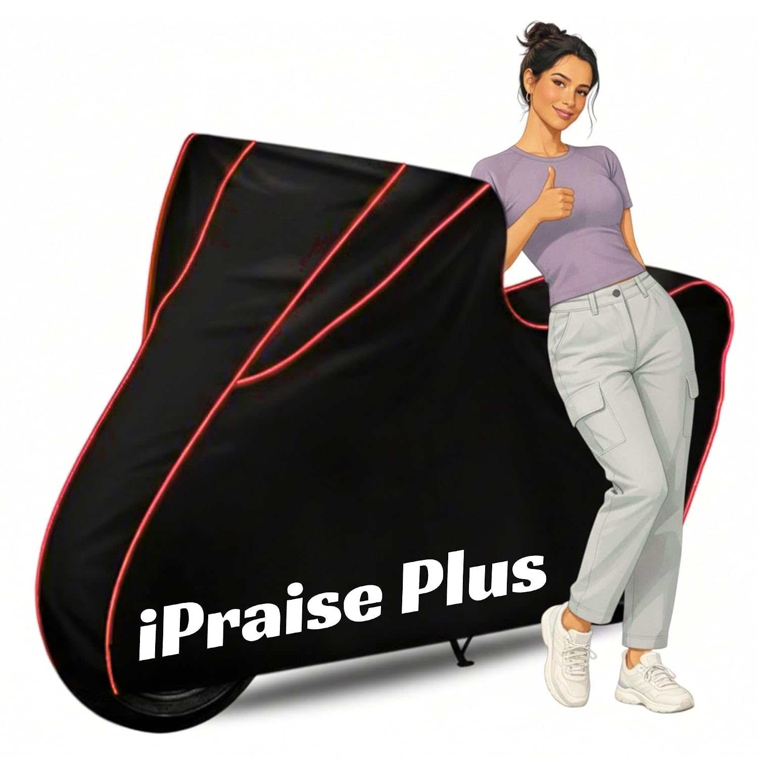 Ultra-Bike Body Cover for iPraise Plus Dustproof Scratchproof - 100% Water Resistant Motorcycle Cover for Two Wheeler, Out...