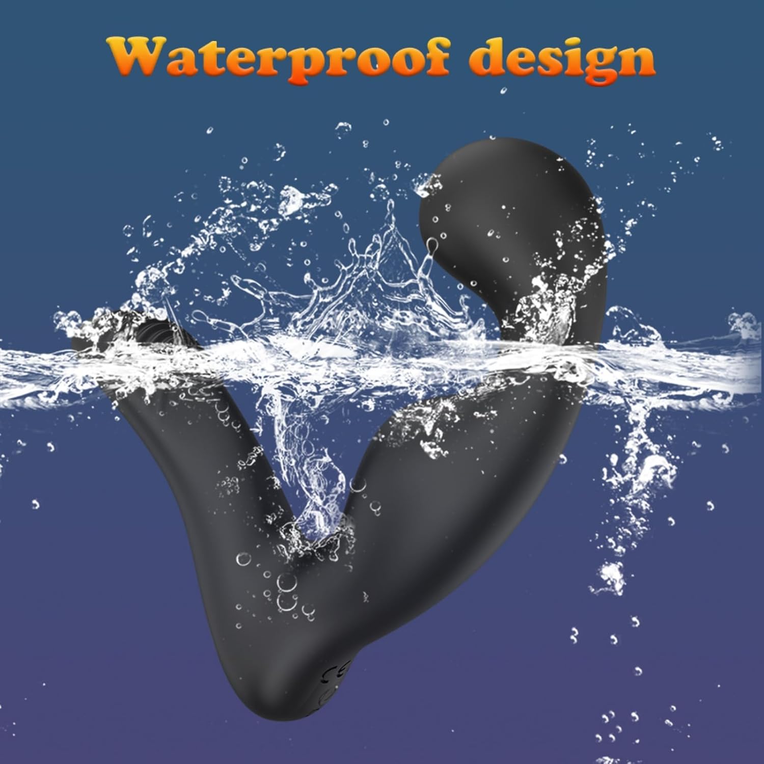 Inflatable Male Prostate Massager Toy, Silicone Butt Dildo Vibrator Black Adult Sex Toy with 10 Vibration Modes & 3 Inflatable Modes