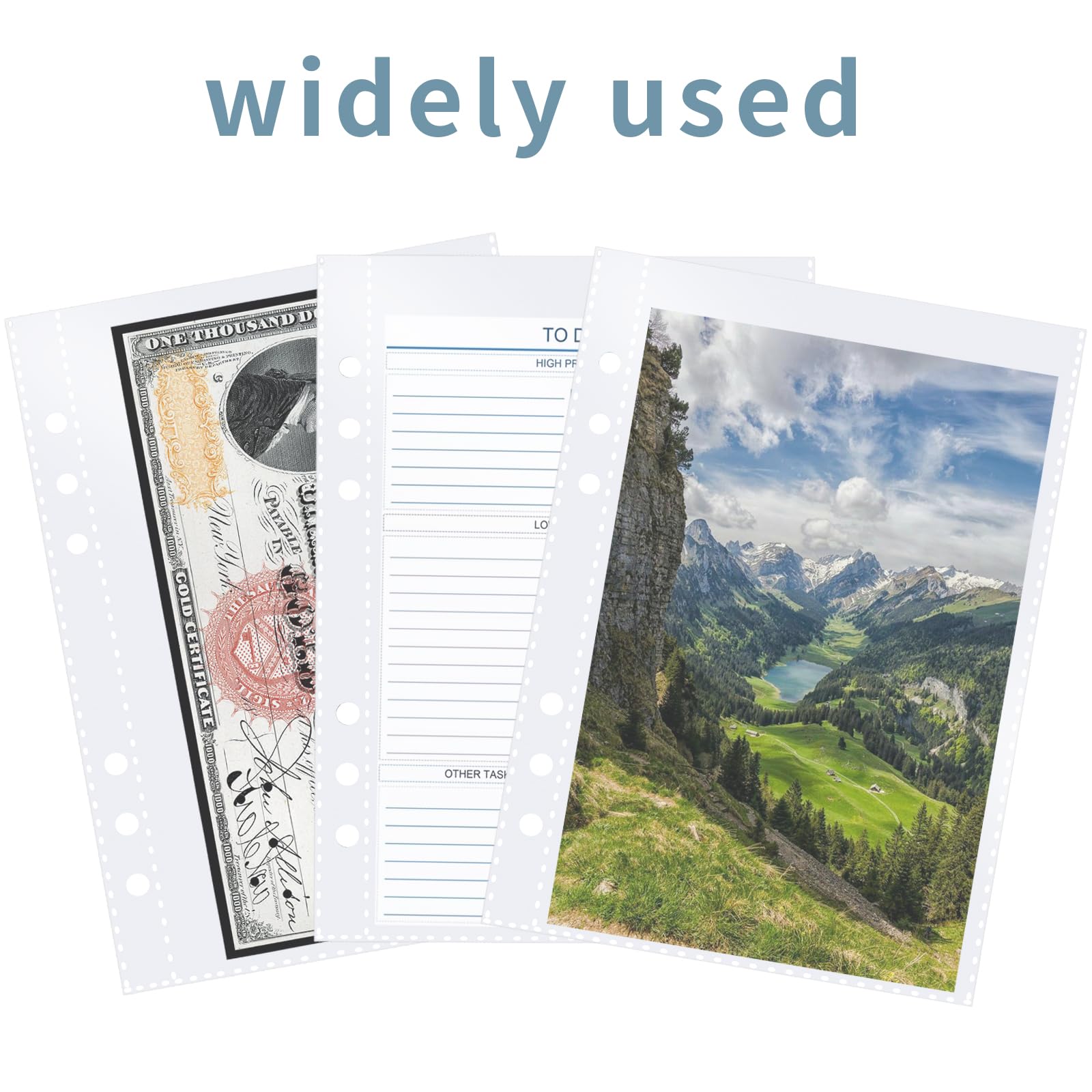 Lot De 40 Pochettes Plastiques Transparentes A5 – Protection Photos, Cartes, Crédit, Documents