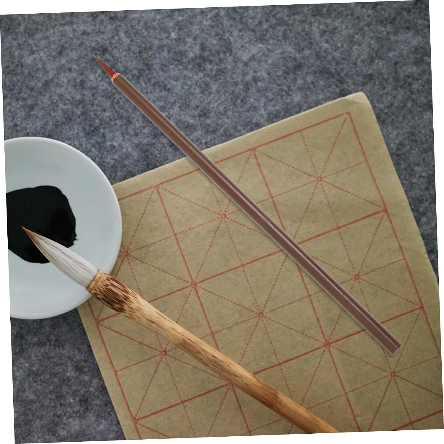 10pcs Traditional Chinese Calligraphy Brushes Writing and Ink Painting Tools Lightweight for Sumi Art Calligraphy and Watercolor Drawing Portable