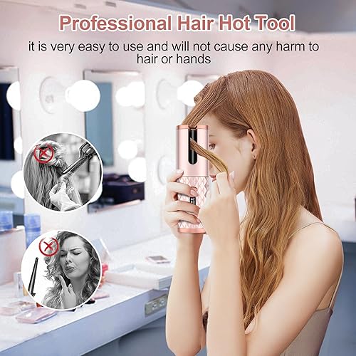 Miniatura 2 de Rizador automático, rizador de pelo inalámbrico, herramientas calientes automáticas 6 temperaturas  11 temporizadores  apagado automático, rizador