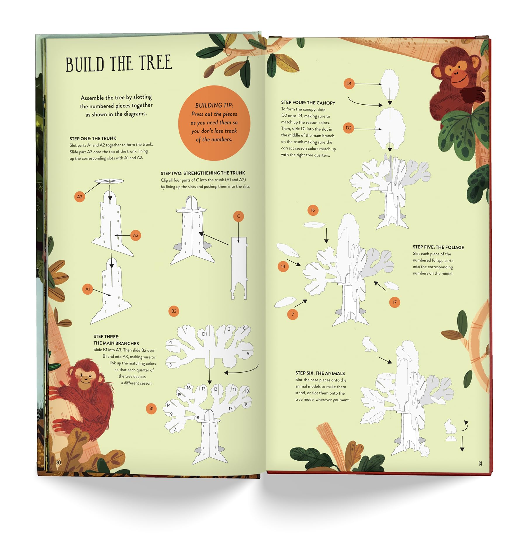 Make and Play: Build A Tree: Build a 30cm Oak Tree! Includes a 32-page Book and 40+ Model Pieces