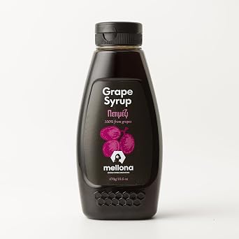 Mellona 100% Grape Syrup, Slow Extracted Petimezi, No Added Sugar, 470g
