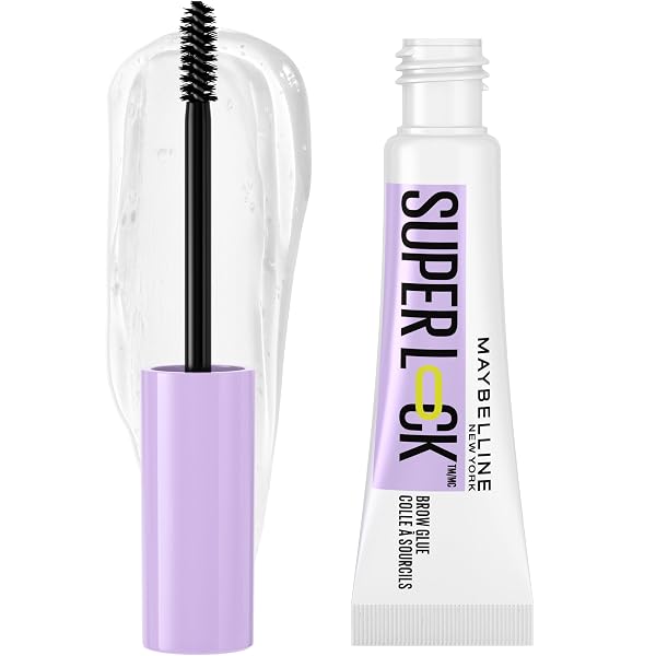 Maybelline Super Lock Brow Glue Eyebrow Gel, Lightweight Brow Gel For Up To 24HR Hold