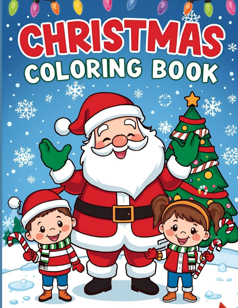 Christmas Coloring Book for Kids: Simple & Happy Christmas Pictures to Color