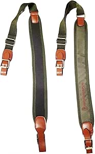 Cinghia Per Fucile In Pelle Marrone - Tracolla Per Fucile Da Caccia, Larghezza 3 Cm, Lunghezza 100 Cm - Foto 8