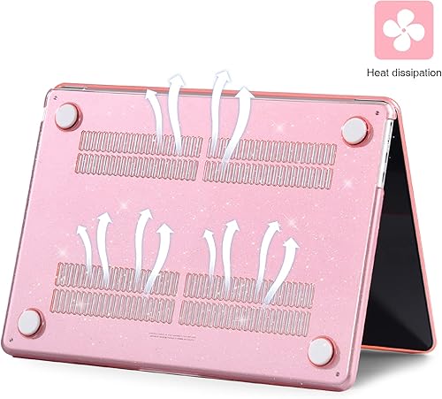 Miniatura 33 de EooCoo Funda compatible con MacBook Air de 15 pulgadas M5 2026 2025-2023 Release M4 M3 M2 modelo A3448 A3241 A3114 A2941, carcasa rígida de negro