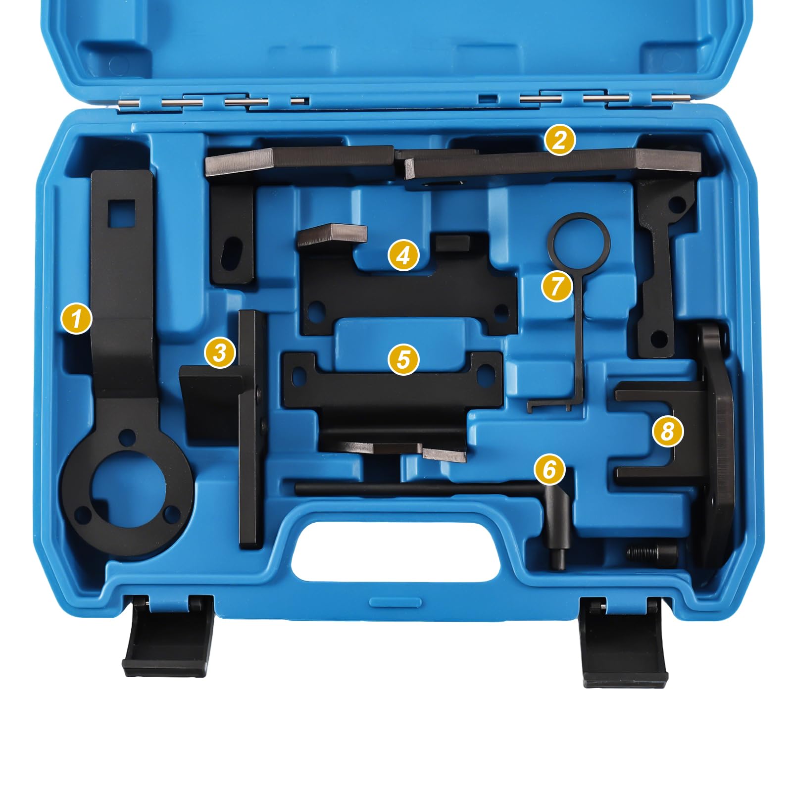 Kit Messa in Fase Motore Compatibile con Citroen Peugeot Opel 1.0 1.2 Motore a Benzina, Strumento di Bloccaggio per Allineamento Albero a Camme Motore, OEM 0109-2A, 0109-2B, 0109-2C
