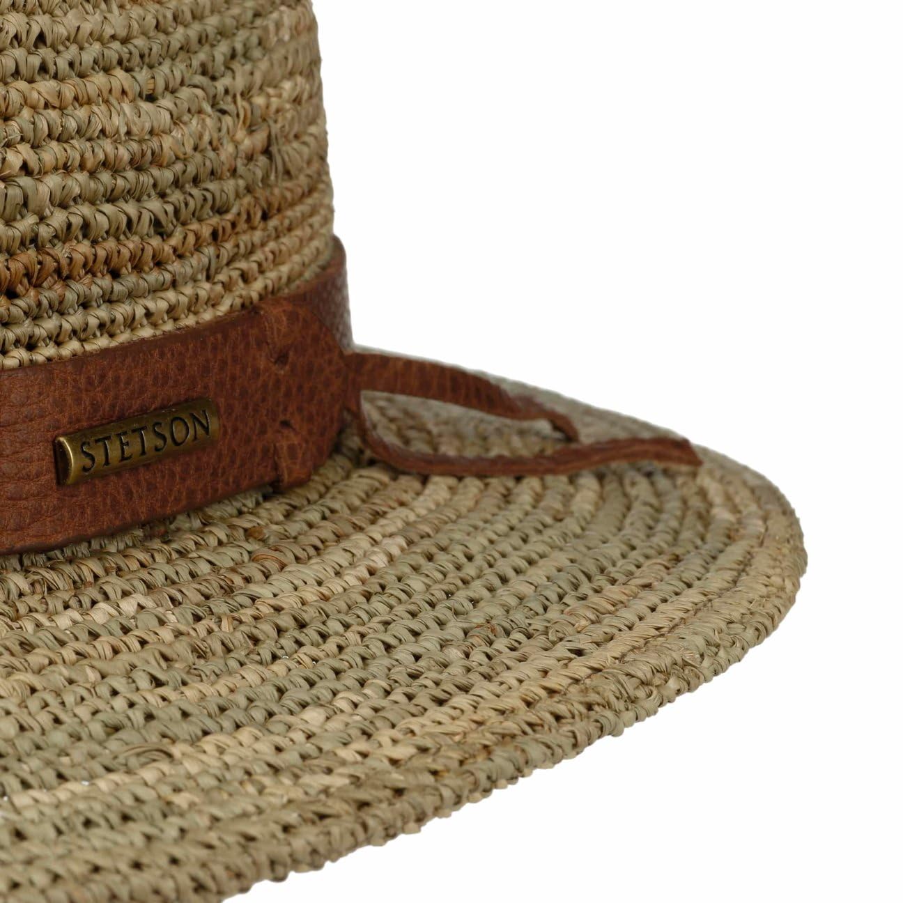 Stetson Crochet Traveller Sombrero Paja Multicolor Unisex Primavera Verano