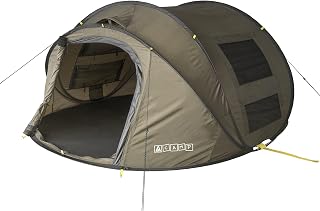 ACAMP 3-4 Man Lightweight Water Resistant Pop Up Tent, Fast Pitching Spacious Event and Festival Tent, Waterproof Seam Tape Sealing, 3-4 Berth Tent For Camping