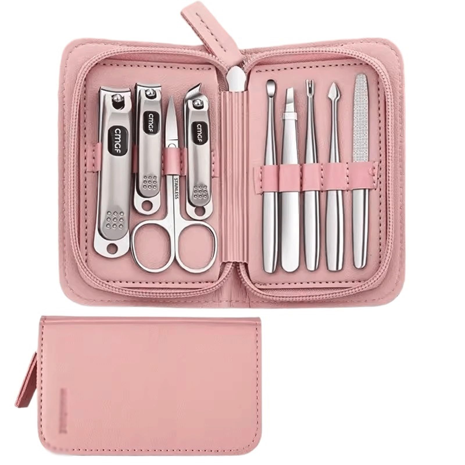 Hawkbill Zange Reparatur Grau Nagel Werkzeuge Anti-Spritzer Nut Spezielle Clipper, Körperpflege Set(Pink)