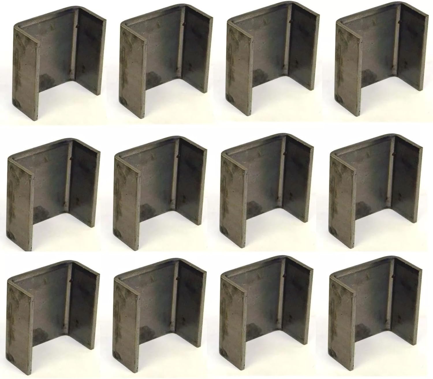 12PACK - STK-7GA-LOT12 2 x 4 Steel Weld On Trailer Truck Stake Pocket Board Holder 7 Gauge 3/16" - for Weld onto The Side of Your Truck Flat Bed or Trailer - Heavy Duty Stake Pockets