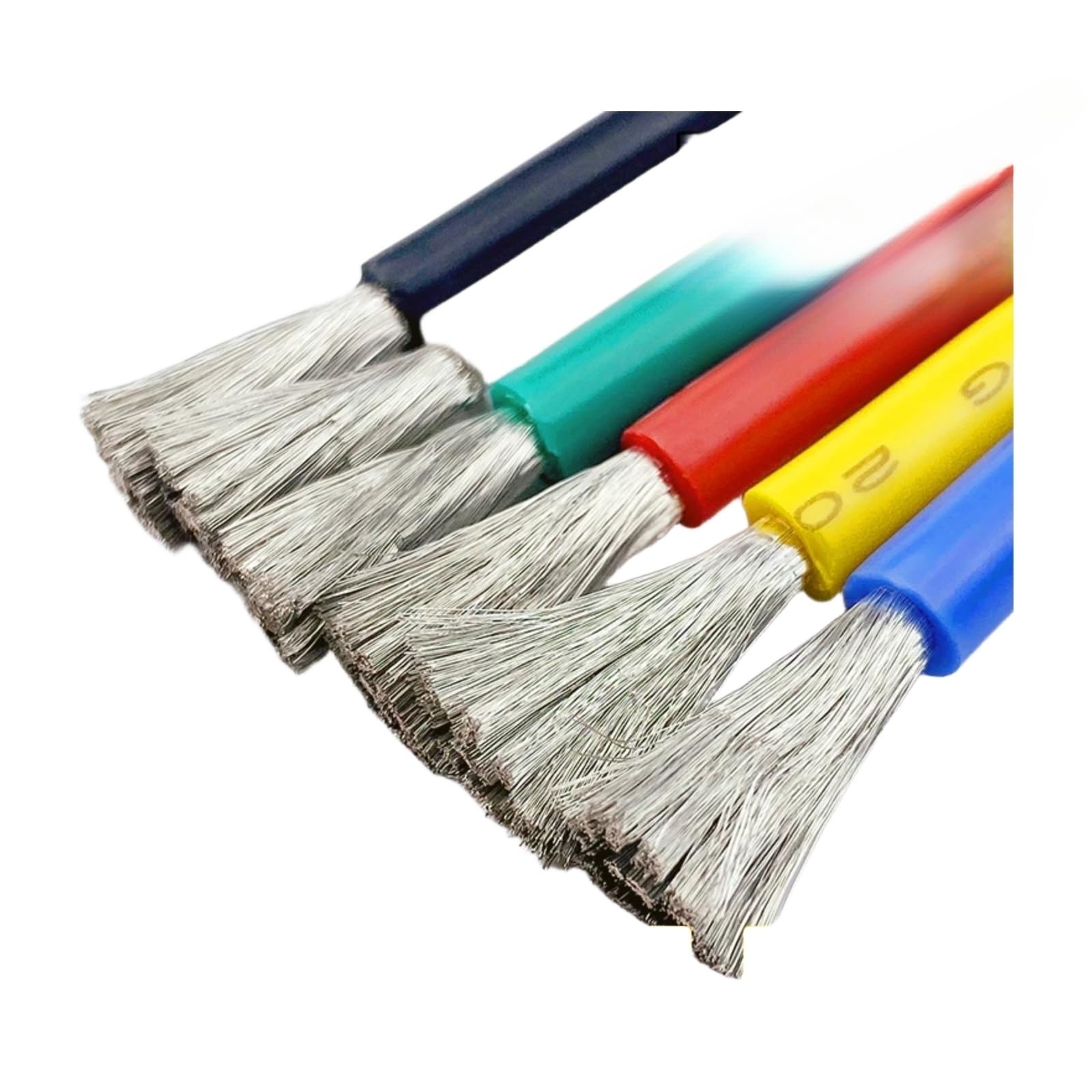 1/5/10/20m Cables de silicona flexibles rojo azul 8AWG 10AWG 12AWG 14AWG 16AWG 18AWG 20AWG