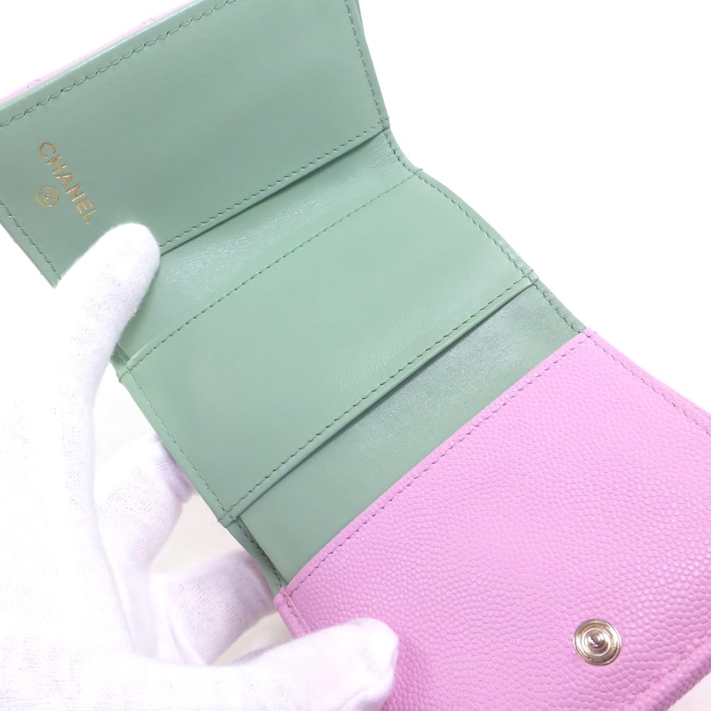 Amazon | [CHANEL] [シャネル] 三つ折り 財布 キャビアスキン