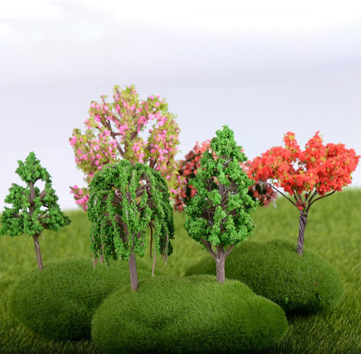 Artificial Mini Tree Plastic Decor for Model Landscape and Kitchen image 4