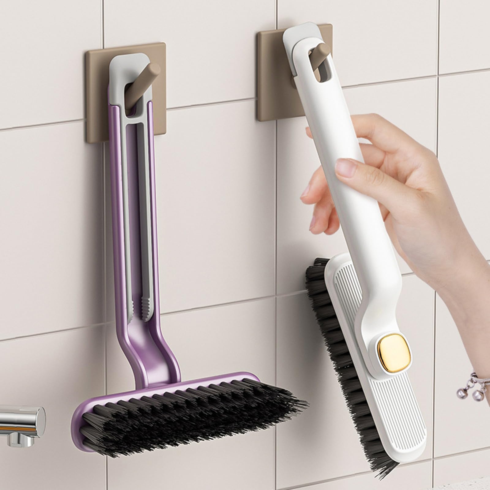 Spazzole Per Pulire Le Fughe 11 Spazzole Per Pulizie Difficili - Kit Completo Per Fessure E Angoli Stretti Spazzole Per Piastrelle E Finestre - 3
